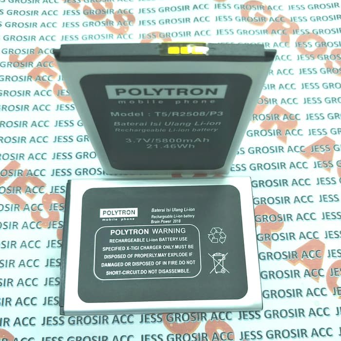 Baterai Battery Double Power POLYTRON ROCKET T5 R2508 3G PL-8Y5 PL8Y5