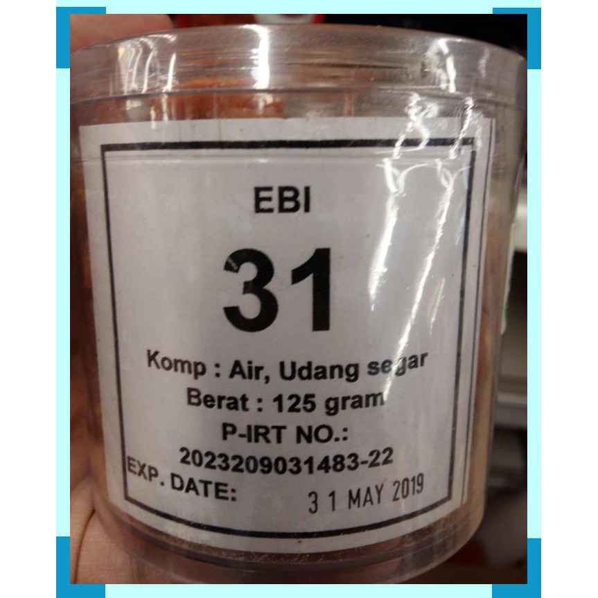 

Ebi | udang kering | 125 gram