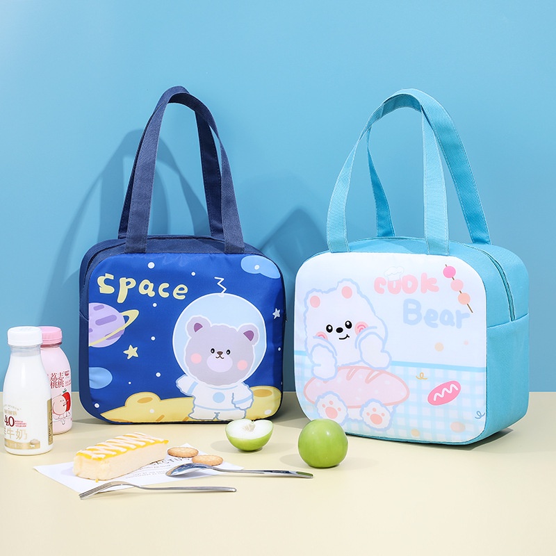 Tas Bekal Makan Motif Lucu Dengan Lapisan Insulasi Alumunium Foil Lunch Bag - TM023