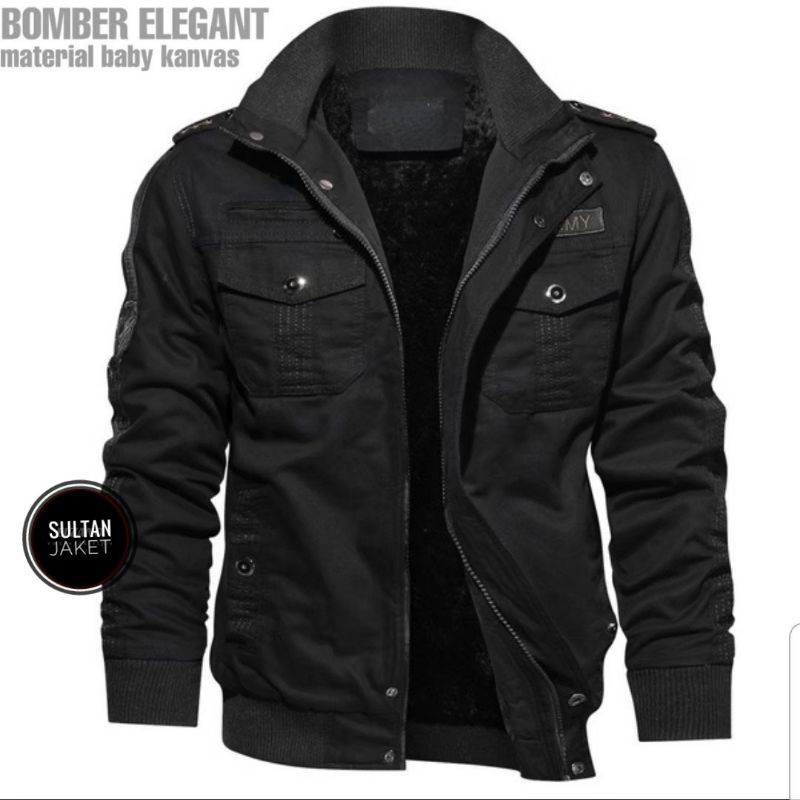 ELEGANT BOMBER || JAKET BOMBER PRIA Size M-XXL