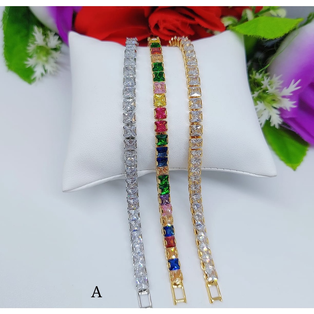 Xuping Gelang Full Mata Terbaru Rantai Kecil.Besar 90 A B