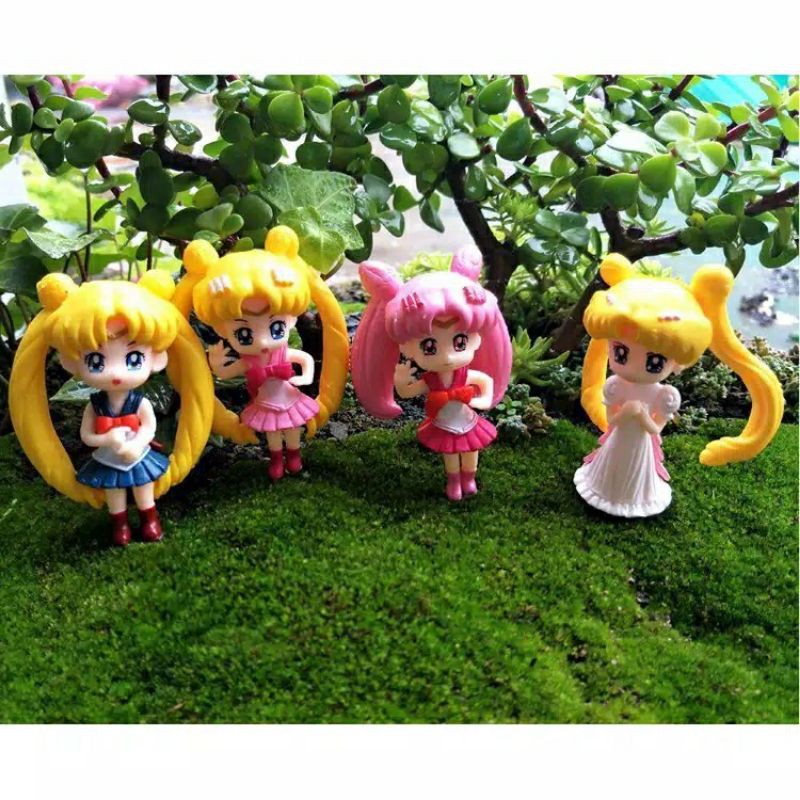 [ RANDOM ] 1pcs pajangan miniatur boneka resin sailormoon sailor moon