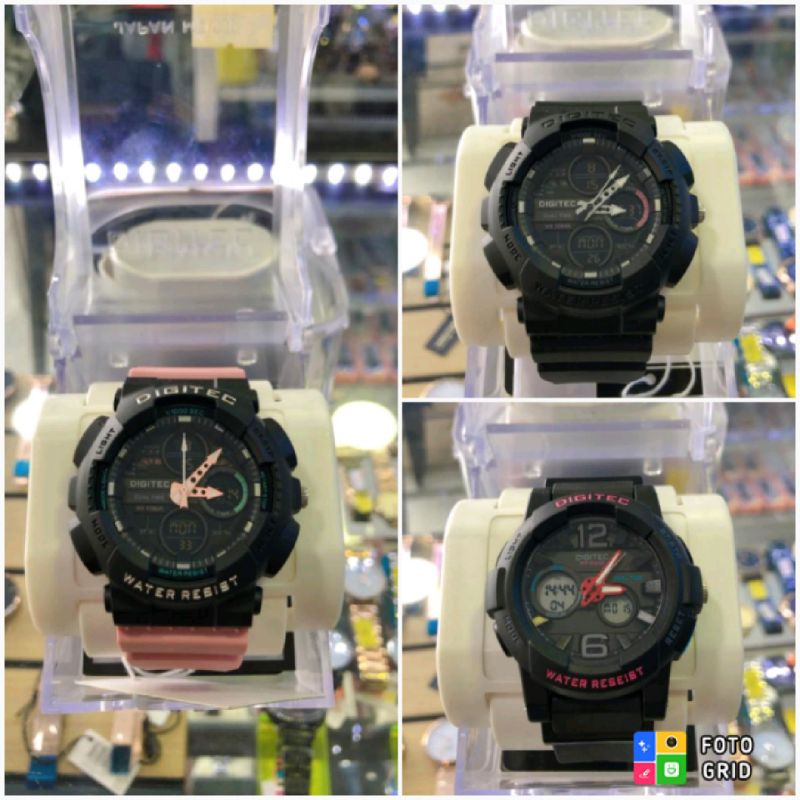 SALE.. JAM TANGAN WANITA CEWE DIGITEC DUAL TIME