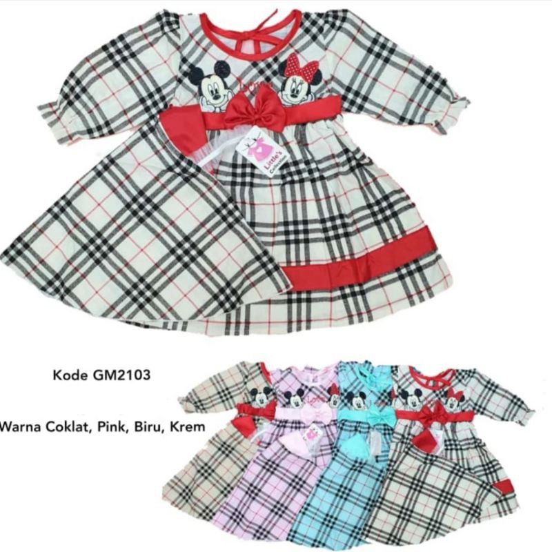 baju muslim gamis dress jilbab newborn baru lahir minnie anak bayi perempuan