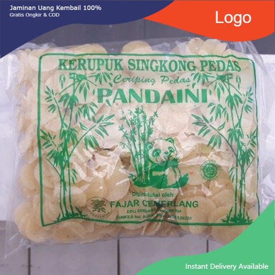

Krupuk - Kerupuk Singkong Pedas - Ceriping Pedas Pandaini Vegetarian