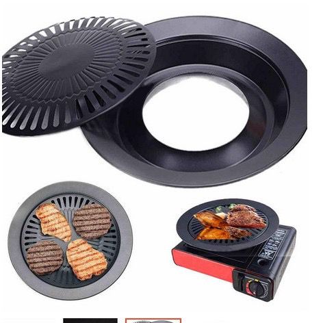 Alat Pemanggang 32cm / Grill Pan Barbeque Bulat / Panggangan Daging BBQ Bulat 300gram