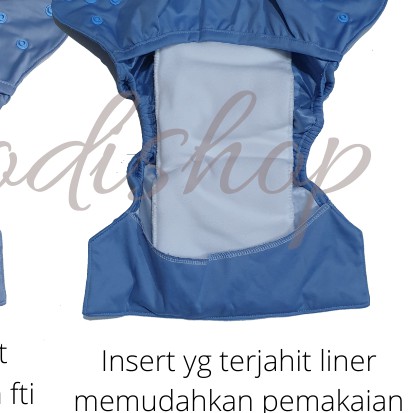 Insert microfiber clodi 3ply +1ply liner stay dry bentuk kantong pocket