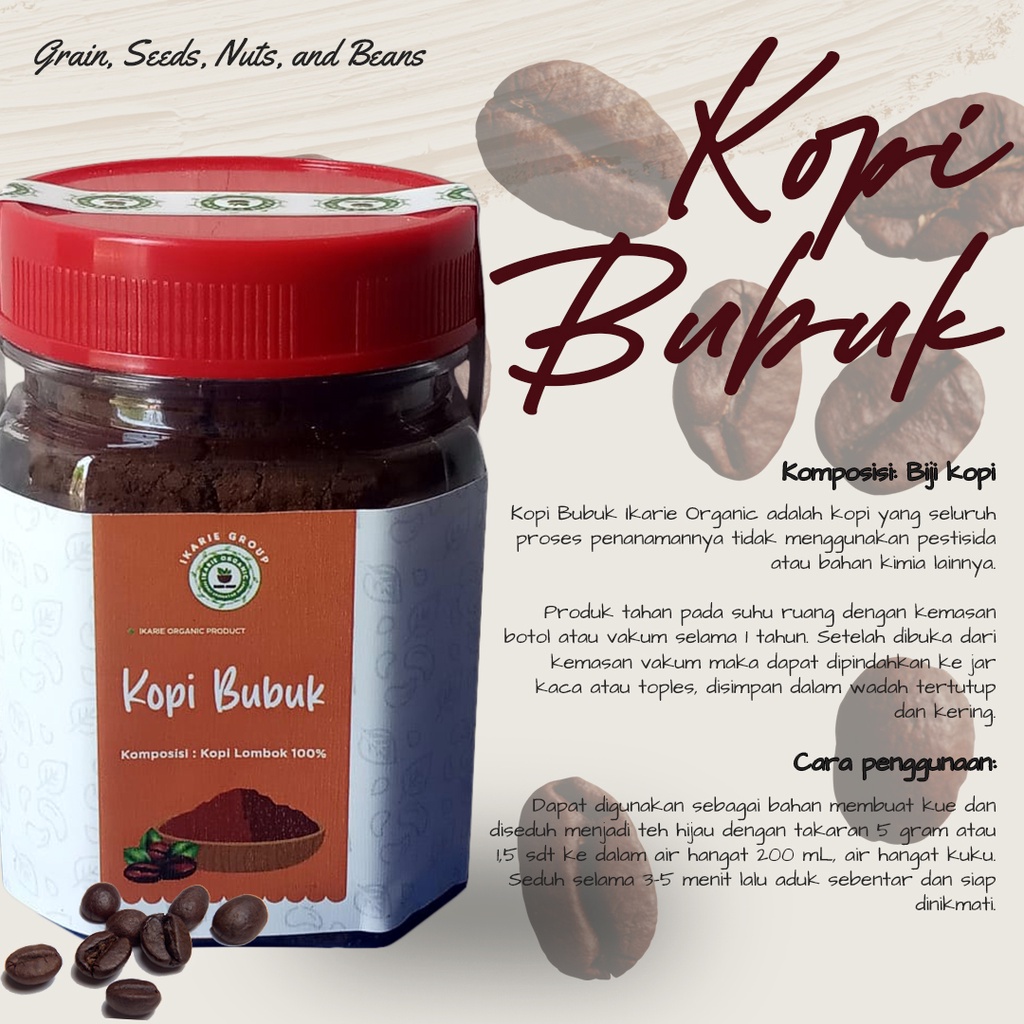 

Kopi Bubuk Ikarie Organic 66 gram