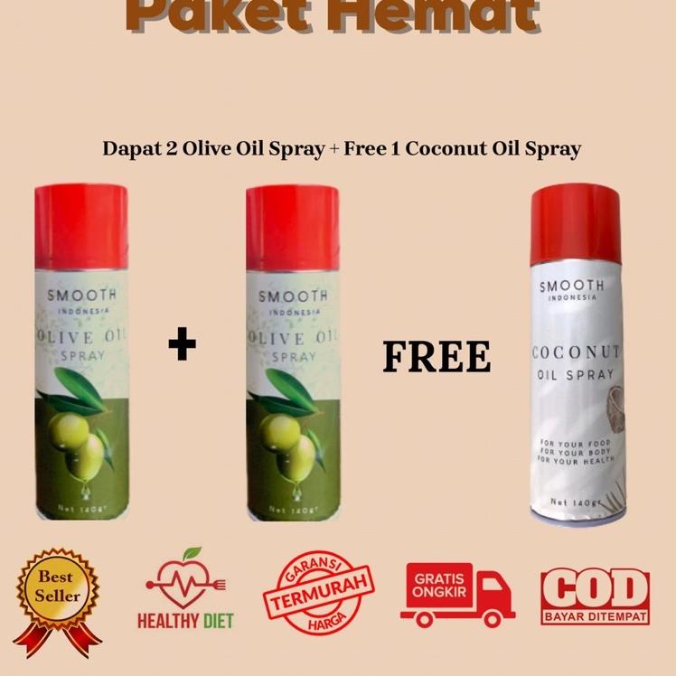 

[OZ950] Smooth Cooking Spray Minyak Kelapa Sehat Coconut Oil 140gr (Oil Sprayer Cooking Spray) xsoo290