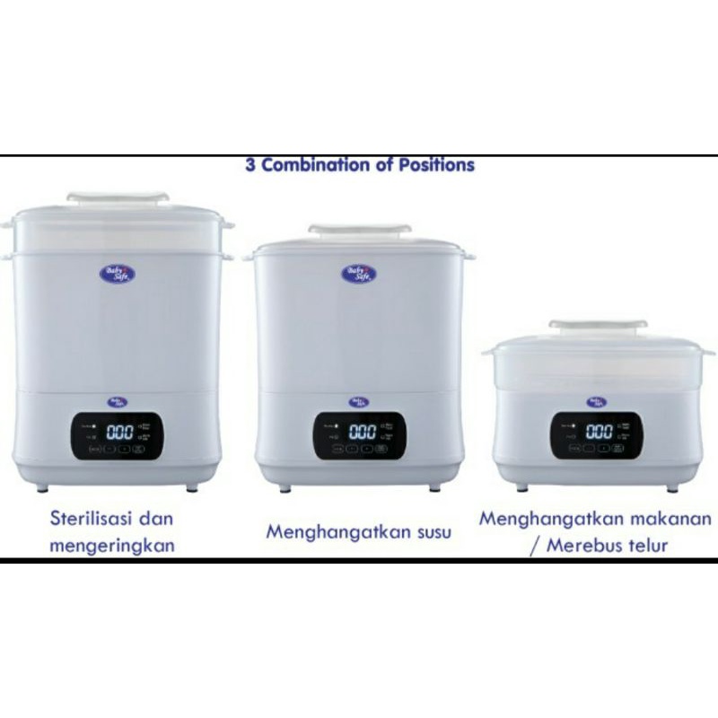 Baby Safe Multifungsi Sterilizer Pensteril mengeringkan Botol Susu Warmer Sterilisator