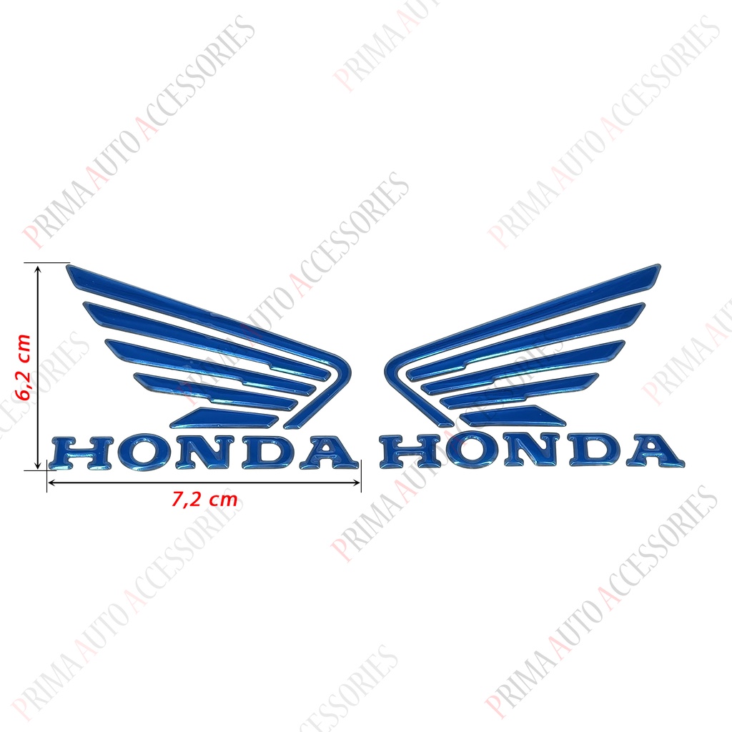 Stiker Timbul Logo Sayap Motor Honda (Wings) Kecil