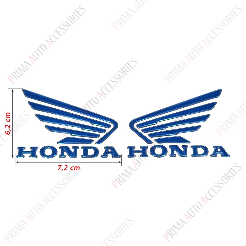 Stiker Timbul Logo Sayap Motor Honda (Wings) Kecil