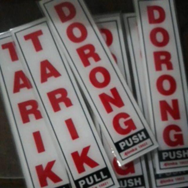 Akrilik Acrylic Perlengkapan Rumah & Kantor Plat Tarik Dorong Dll