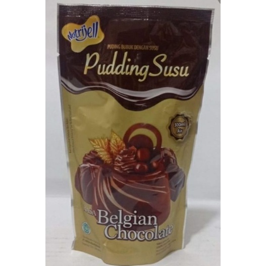 

puding susu nutrijell Belgian chocolate | puding susu nutrijel cokelat belgia | puding susu instan coklat