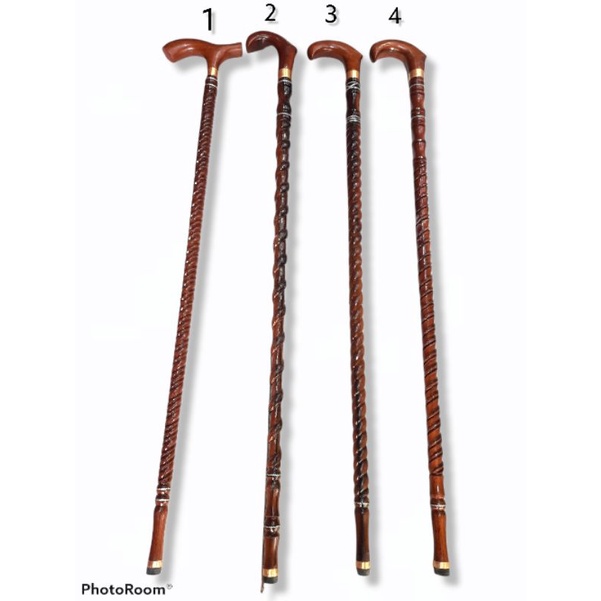 Tongkat Kayu Ulin / Kayu Besi | Alat Bantu Jalan | Alat Bantu Jalan Orang Tua | Super