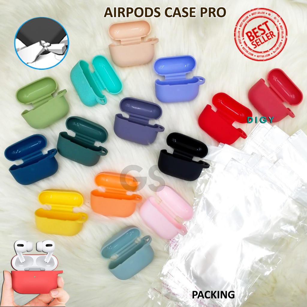 Case Airpod PRO Murah Casing Silikon Lembut Airpods PRO Case 14 Warna