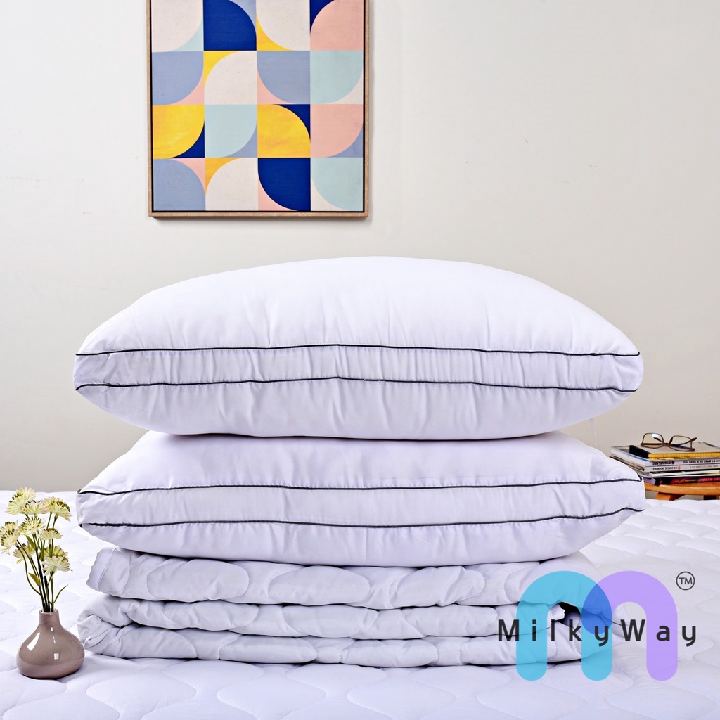 [MilkyWay] Set Mattress Protector &amp; Microfiber Pillow 2pcs / Bundling Pelindung Kasur &amp; Bantal Micro (2) │ Size: (100 x 200) ─ (200 x 200) cm