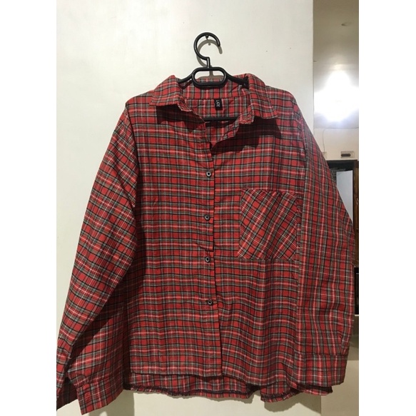 Kemeja Lengan Panjang Kotak-Kotak Ladela.id