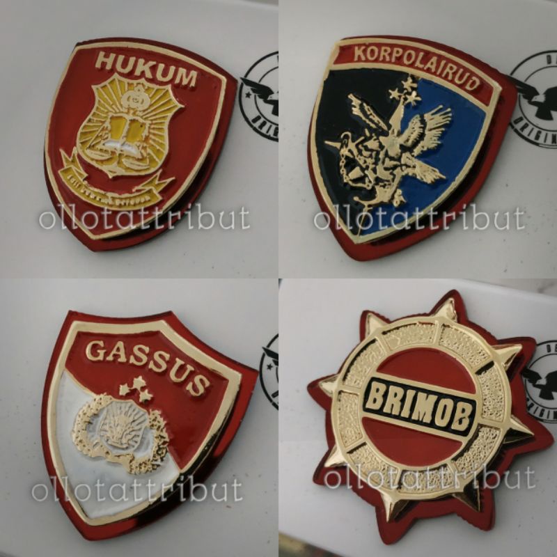 PIN HUKUM POLRI - PIN KORPOLAIRUD - PIN GASSUS POLRI - PIN RODA BRIMOB