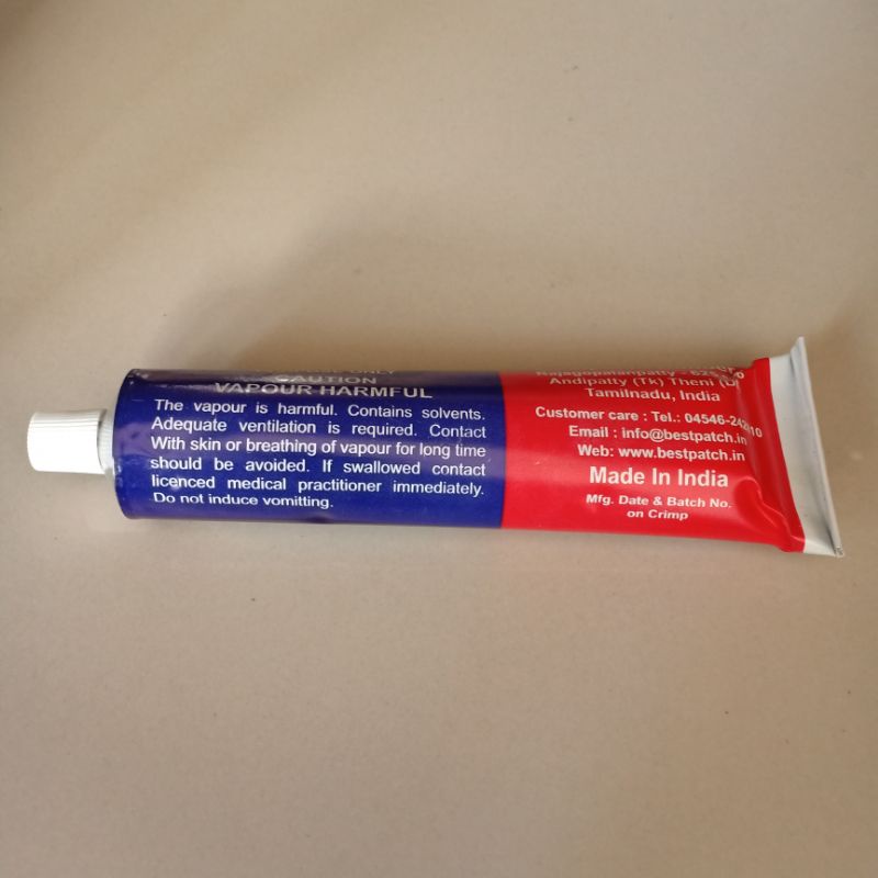 2 Pcs Lem tambal ban Tip Top PREMIUM Kemasan tube 50ml x 2 - Lem untuk tambal ban dalam dan ban luar - BESTPATCH PREMIUM