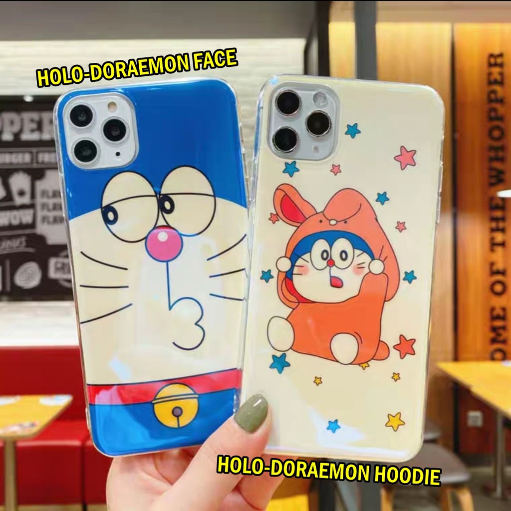 Case Hologram Doraemon Oppo A52 A92 A5s A7 A12 A5 A9 2020