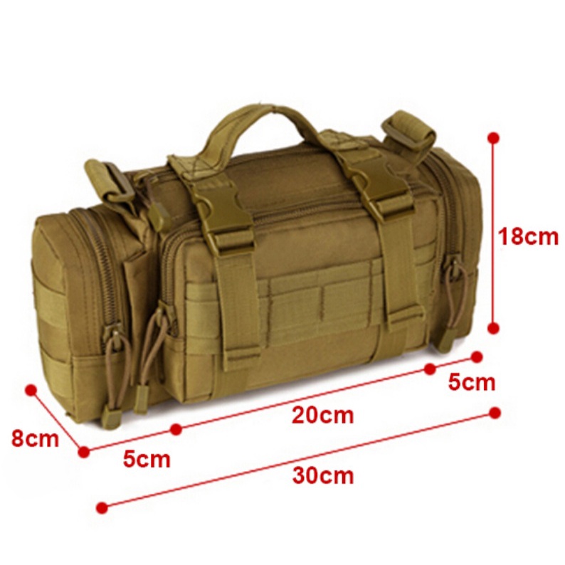 TAS SELEMPANG KREM ARMY KOREA / TAS SAMPING POLOS TAS PINGGANG