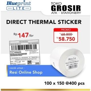 

Direct Thermal Sticker Label Resi Blueprint Lite 100X150 Mm 400Pcs