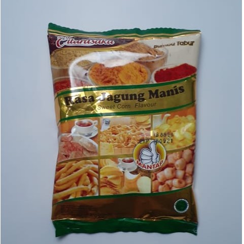 

Bumbu Tabur Rasa JAGUNG MANIS Flavour Merk CITARASAKU Sidoarjo, Seasoning SWEET CORN Flavour 100gr