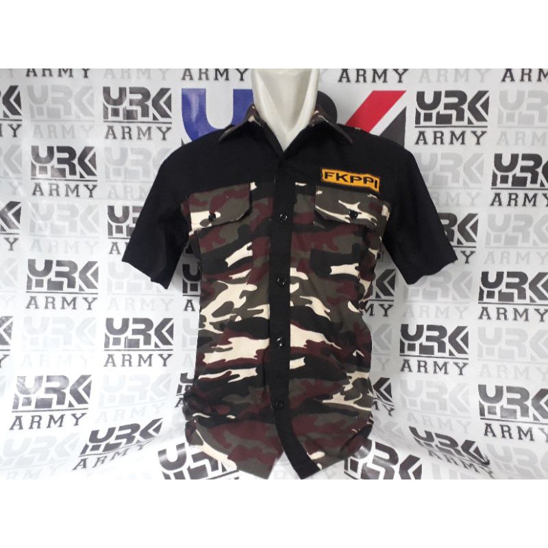 kemeja kombinasi loreng fkppi