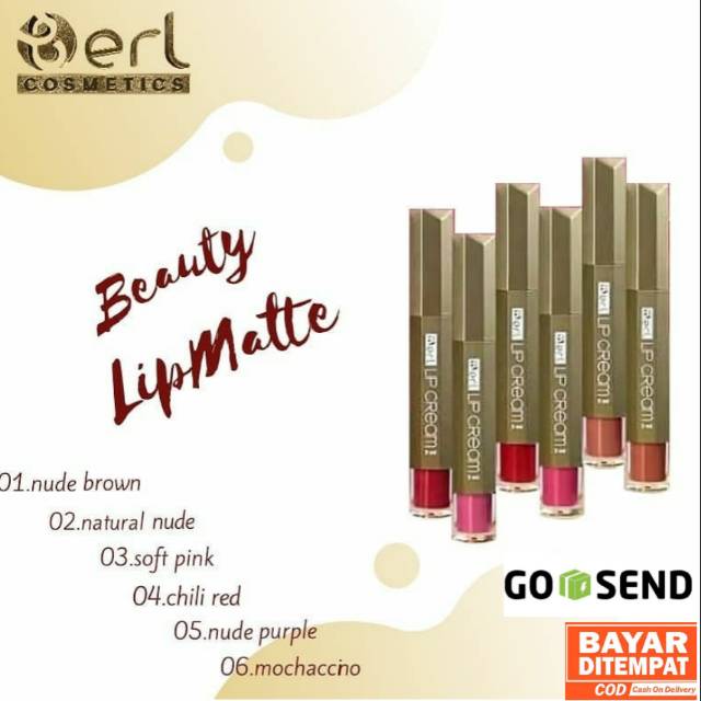 Lipstik/lipmatte/lipmatte cream/lipmatte Berl