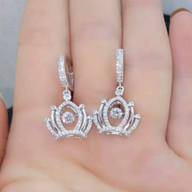 Anting mahkota dancing stone