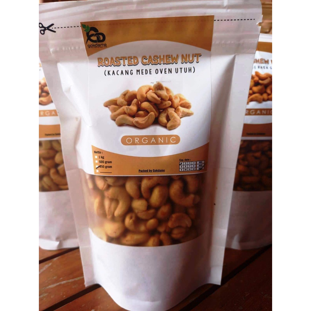 Kacang Mede  250 gram / Mete Matang Utuh Rasa Gurih / Premium