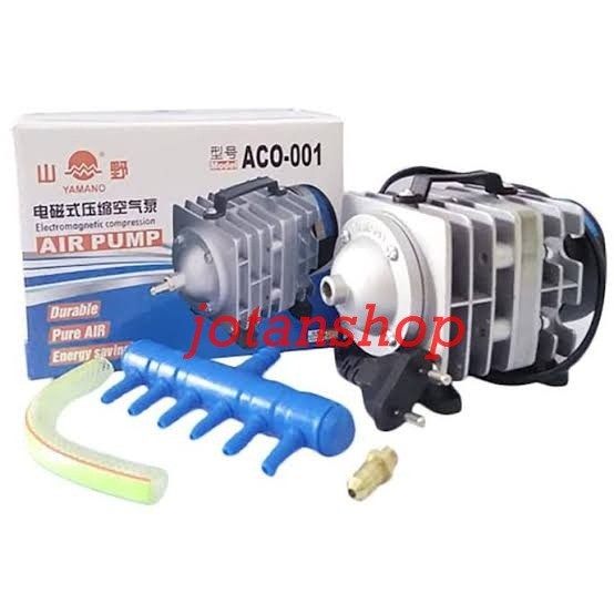 airpump Yamano ACO 001 aco001 mesin gelembung udara aerator kolam hidroponik aquarium air pump