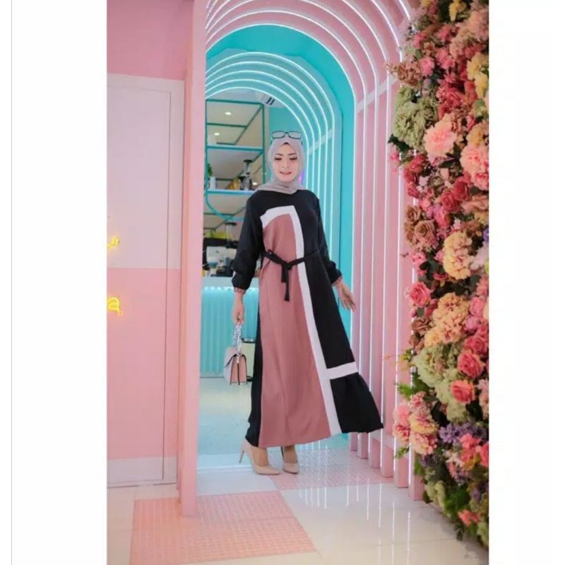 Gamis Syifa Kombinasi