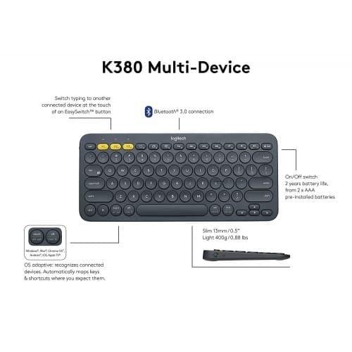 Logitech K380 Keyboard Bluetooth Multi Device