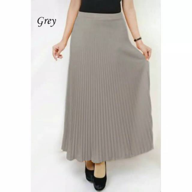 ROK PLISKET MAYUNG MAXY SKIRT SIZE JUMBO/ROK PLISKET WANITA