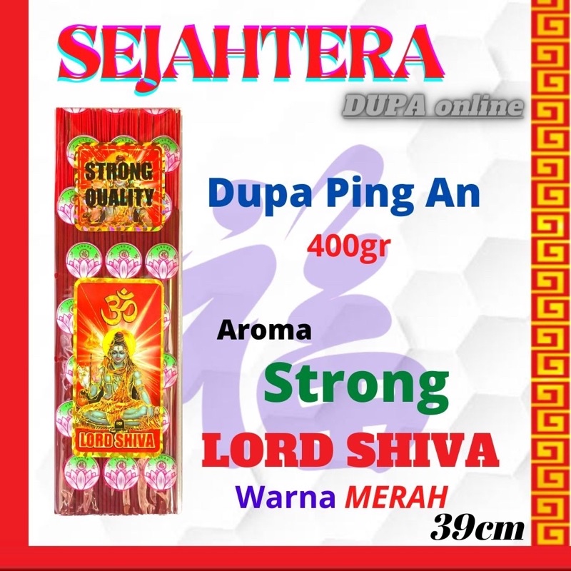 Dupa Hio Ping An Strong Lord Shiva Pouch isi 400 gram