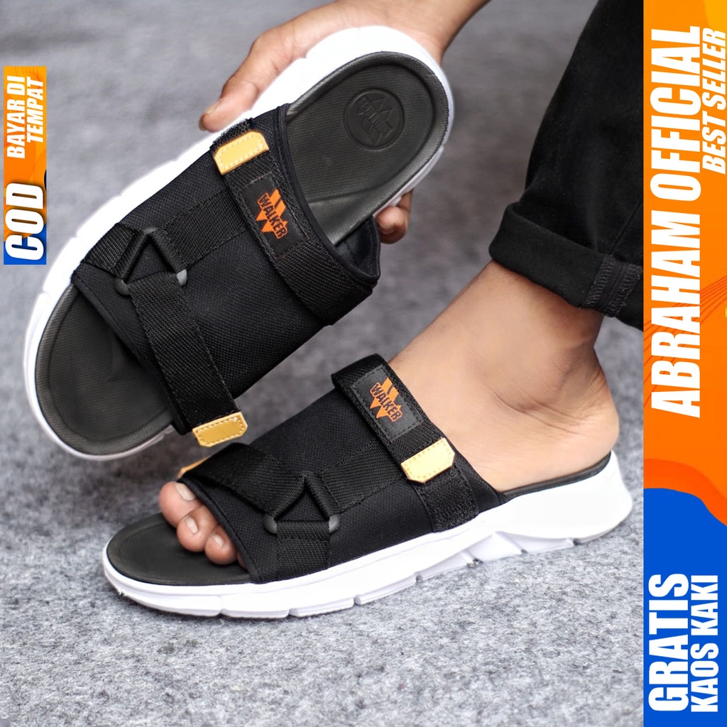 Sandal Casual Pria Sandal Slide Pria Sendal Selop Cowok Fashion Terbaru Keren