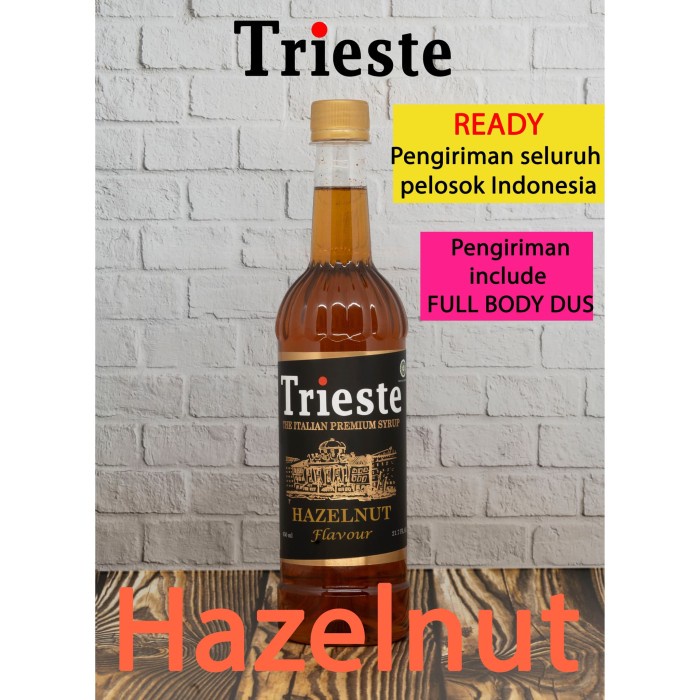 

(BISA COD) Trieste syrup rasa Hazelnut