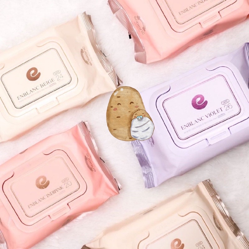 Enblanc Korea Wipes Pink Violet Beige Tisu Basah