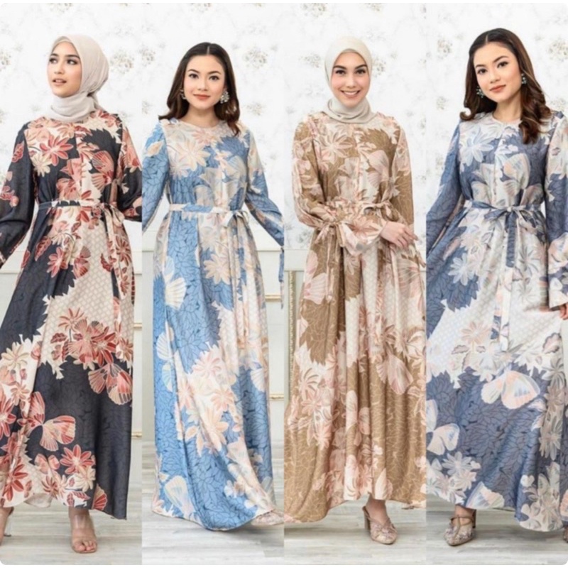 Bahan Kain Diorsilka kupu-kupu / kain meteran murah / bahan gamis seragam / maxmara