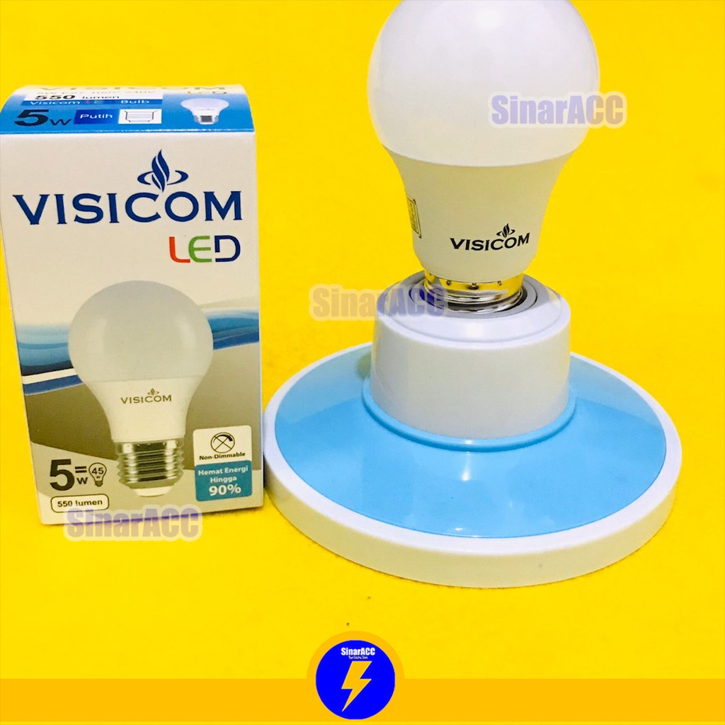 Lampu visicom 5 watt led bulb visicom 5w bohlam led BERGARANSI 1 TAHUN SNI 5watt 5 w GARANSI grosir