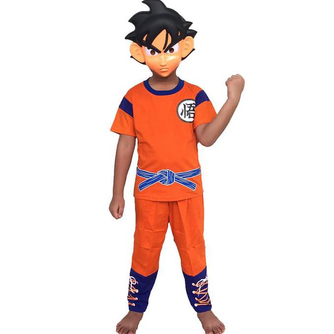 Baju Anak Kostum Topeng Superhero Son Goku Dragon Ball Dragonball "HARGA PROMO"