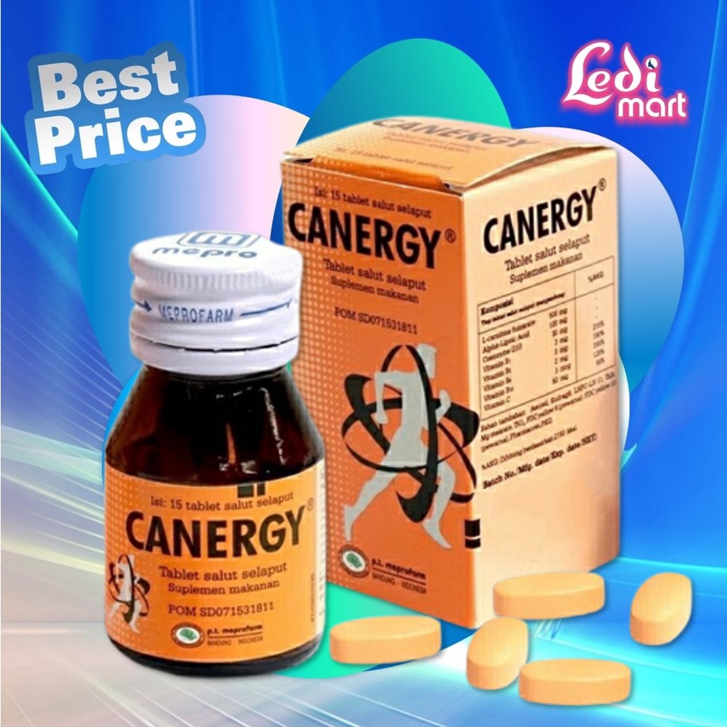 ORIGINAL CANERGY Obat Diet Pelangsing 15 Tablet / Mepro / LEDI MART