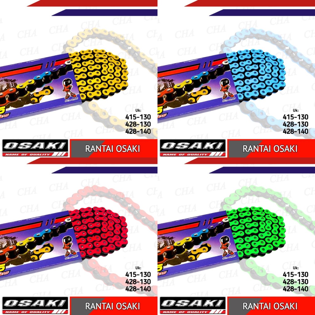 RANTAI 415 osaki/RANTAI TIPIS /RANTAI MOTOR  WARNA /RANTAI  SB428-130L / 415SB-130L RANTAI MOTOR VIXION NINJA CBR SATRIA FU JUPITER MX