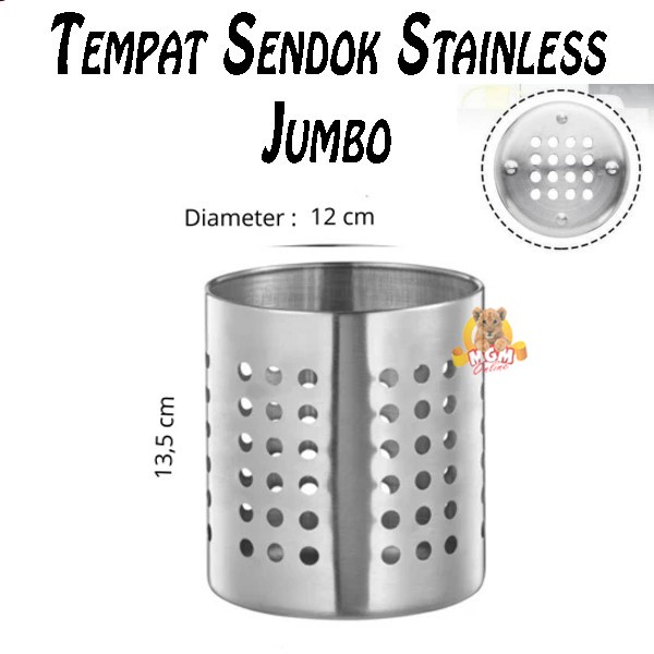 ORONING Tempat peralatan makan Sendok Garpu JUMBO diameter 12.5cm