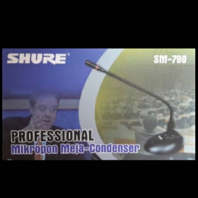 Mic Meja / Mic Podium Condenser Shure SM-790 (BELL TING TONG)