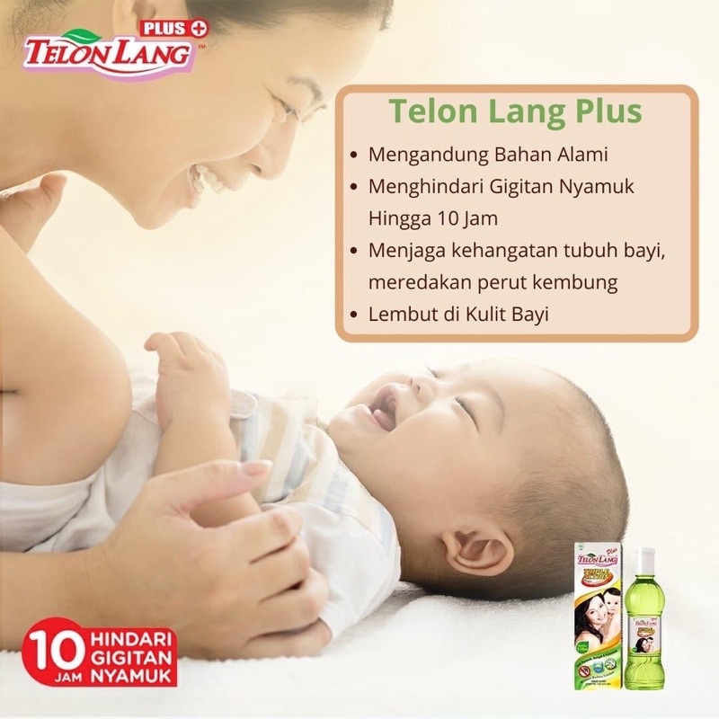 Cap Lang Telon Lang Original Telon Plus 60ml Baby Minyak Telon Anti Gigitan Nyamuk Bayi Banded