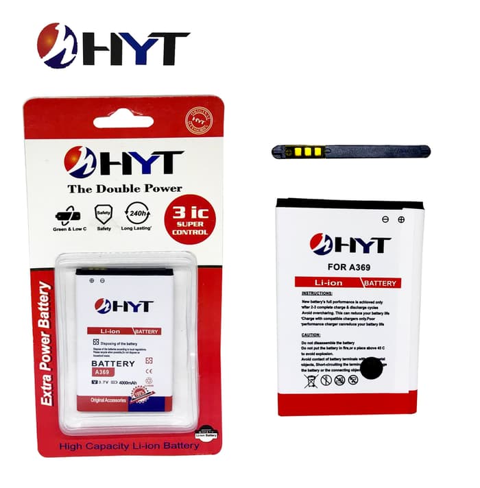 BATTERY BATERAI BATRE HYT DOUBLE POWER LENOVO A1000 BL 253 A369 BL203