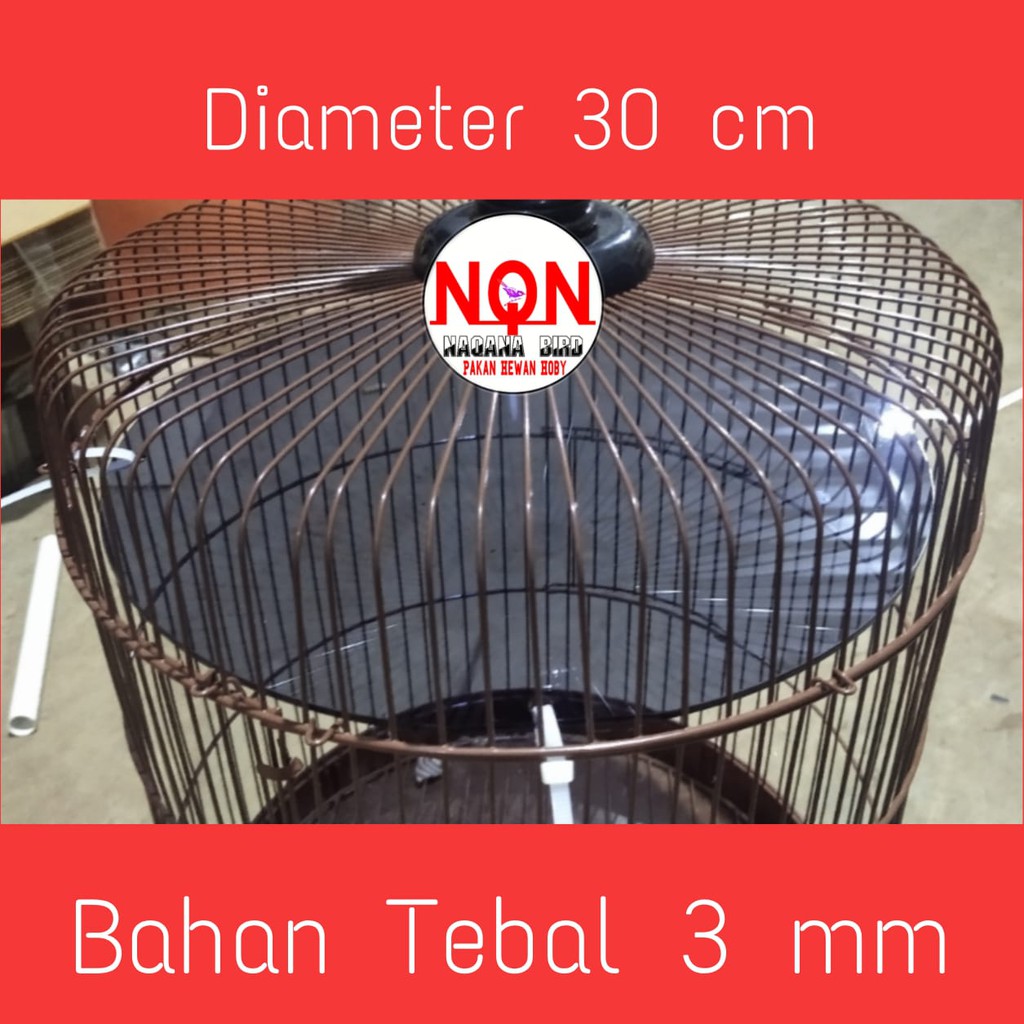 atap kandang burung lovebird kapsul